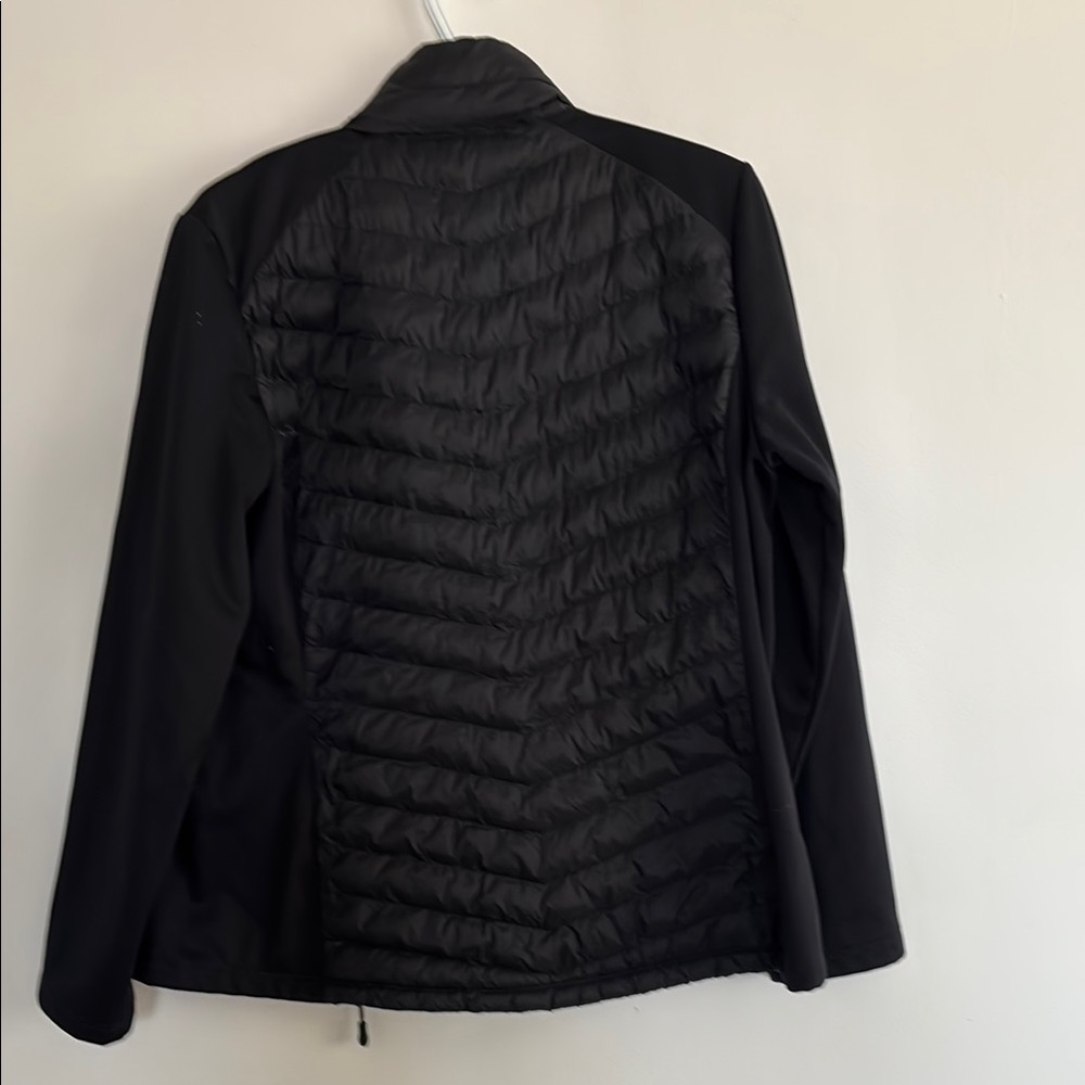 Women 32heat Black Puffer Jacket with Quilted Design,Sz L - Picture 7 of 11